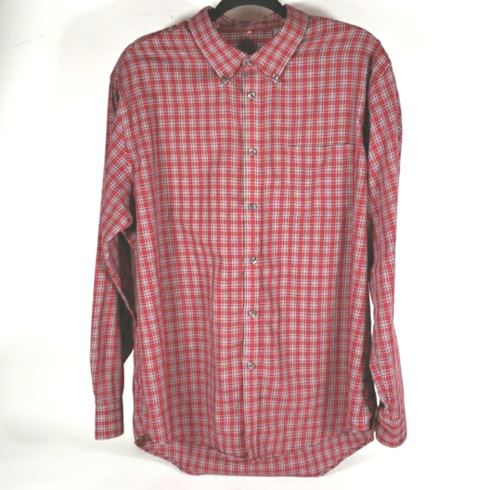 Van Heusen Men's Plaid Collared Shirt, Size XL